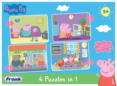 Frank Peppa Pig - 4 In 1 Puzzle