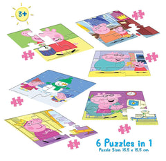 Frank Peppa Pig - 3 In 1 Puzzle For 4 Year Old Kids And Above