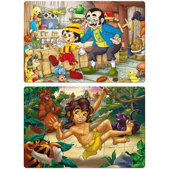 Frank Pinocchio And The Jungle Book Puzzle (48 Pieces)
