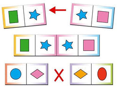 Frank Shapes & Colours Domino Game – 28 Cards for Ages 3 & Above