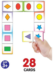 Frank Shapes & Colours Domino Game – 28 Cards for Ages 3 & Above