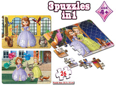 Frank Sofia The First 3 in 1 Jigsaw Puzzle (26pcs)