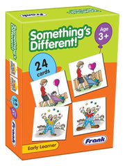 Frank Something's Different Game – 24 Picture Cards, 12 Sets, Early Learner Educational Game, Find The Difference Game