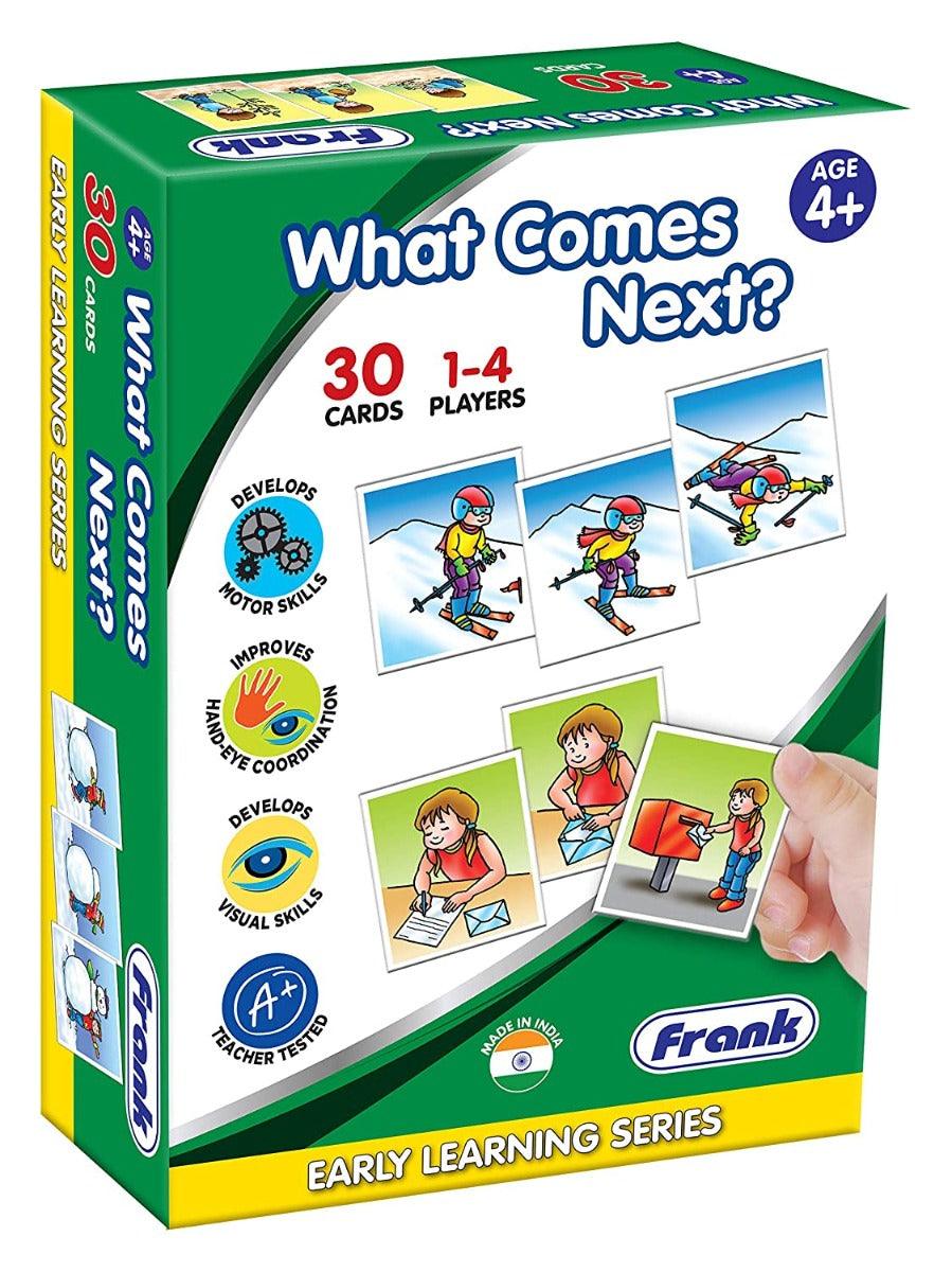 Frank What Comes Next Game – 30 Picture Cards, 10 Sets, Early Learner Matching Picture Card Game with Images