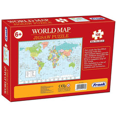 Frank World Map Puzzle (108 Pieces)