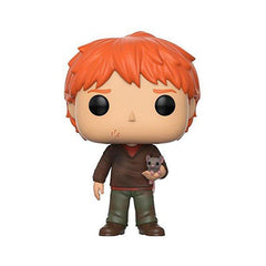 Funko Harry Potter - Ron Weasley with Scabbers Pop! Figure