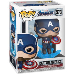 Funko Pop! Marvel: Avengers Endgame - Captain America with Broken Shield & Mjoinir