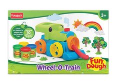 Funskool FunDough Wheel-O-Train - Cutting and Mouding Playset for Ages 3-12 Years