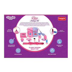 Funskool Giggles Diva Junior Makeup Kit - Wooden Makeup Kit for Girls Ages 3-12 Years