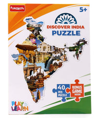 Funskool Play & Learn-Discover India Educational Puzzle for 5 Year Old Kids and Above