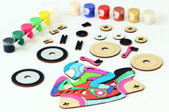 Funvention 3D Coloring Model - Bike - DIY Puzzle Toy Pen Stand Utility