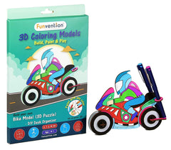 Funvention 3D Coloring Model - Bike - DIY Puzzle Toy Pen Stand Utility