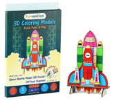 Funvention 3D Coloring Model - Space Shuttle - DIY Puzzle Toy Pen Stand Utility