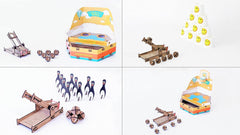 Funvention Catapult Mania - 6 in 1 DIY Catapult Game