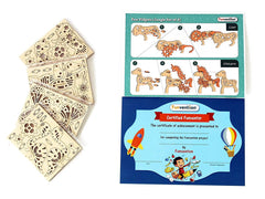 Funvention Fun Fidgets - Jungle - Pack of 12 DIY Miniature Mechanical Model (Lion, Unicorn, Dino & Butterfly) Birthday Return Gifts