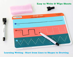 Funvention Pen Control - Write and Wipe Activity Educational Game for 3-6 Years Kids
