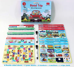 Funvention Road Trip - Write and Wipe Activity Observational & Educational Game for 3-6 Years Kids