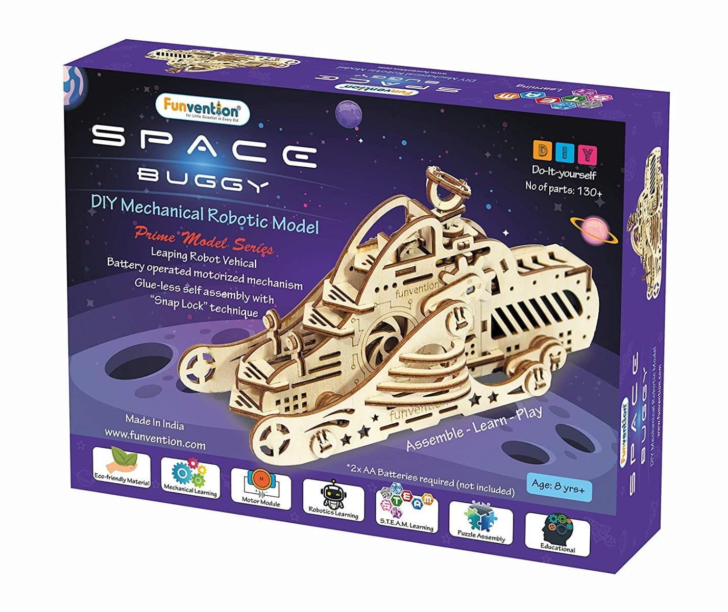 Funvention Space Buggy - DIY Walking Robotic Model - STEM Learning Kit