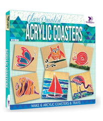 ToyKraft Glass Painted Acrylic Coasters Art and Craft Activity Kit