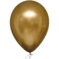 PartyCorp Happy Birthday Gold and Black Glitter Balloon Bouquet, Birthday Decoration Set for Boys, Girls and Adults, DIY Pack of 7