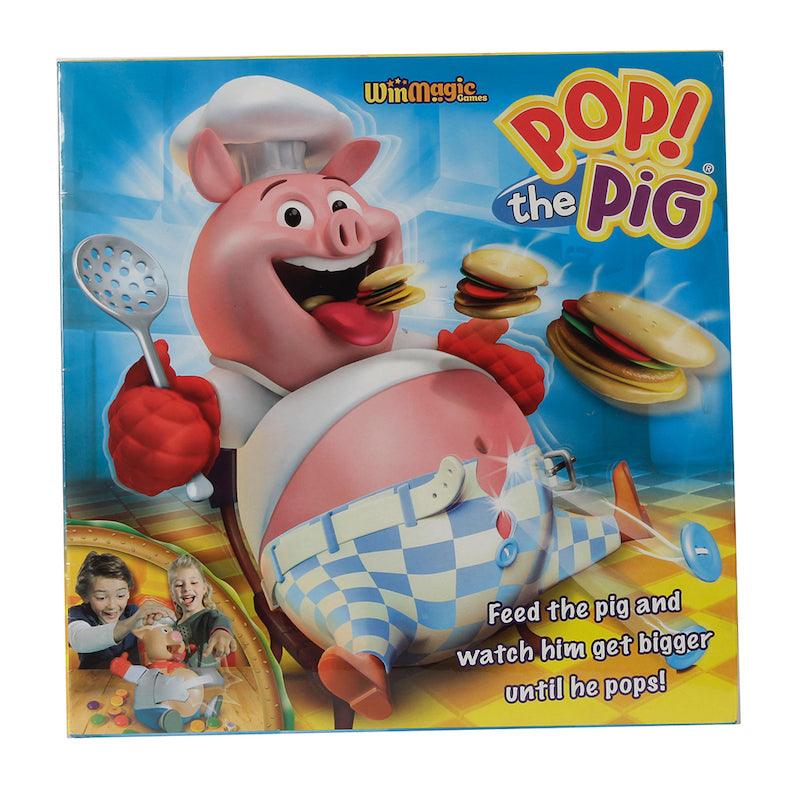 Goliath Games Pop The Pig Game — New and Improved — Belly-Busting Fun as You Feed Him Burgers and Watch His Belly Grow