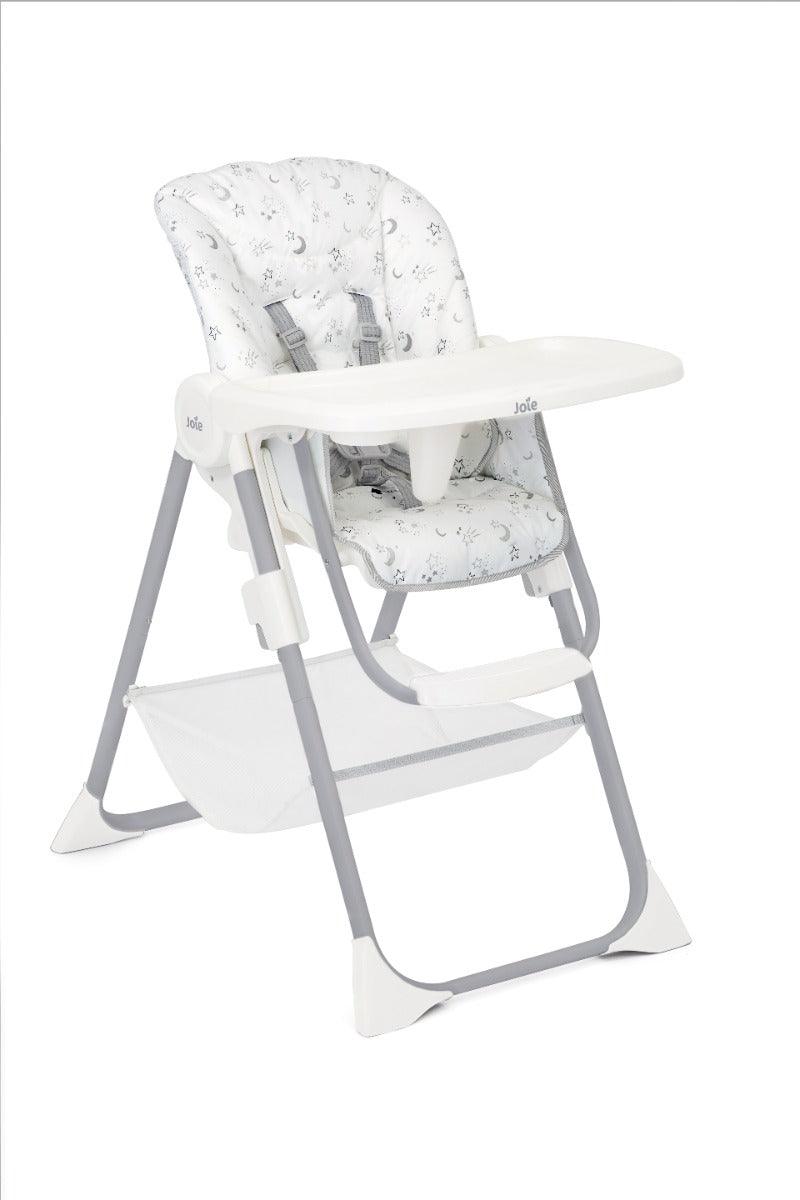 Joie Mimzy Snacker 2 in 1 High Chair Starry Night - Portable Booster Seat For Ages 0-3 Years