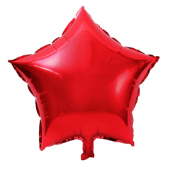 PartyCorp Red and White Stars, Heart and Confetti Balloon Bouquet, Decoration Set for Birthday, Anniversary, Baby, Bridal Shower, DIY Pack of 8