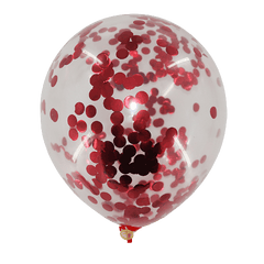 PartyCorp Purple Stars, Heart and Pink White Confetti Balloon Bouquet, Decoration Set for Birthday, Anniversary, Baby, Bridal Shower, DIY Pack of 8