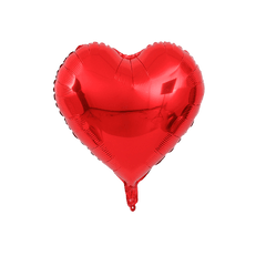 PartyCorp Red and White Stars, Heart and Confetti Balloon Bouquet, Decoration Set for Birthday, Anniversary, Baby, Bridal Shower, DIY Pack of 8