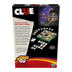Hasbro Gaming Clue Grab & Go Game - Portable 6 Player Game for Ages 8 and Up