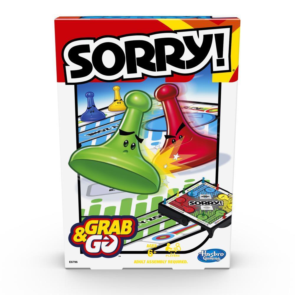 Hasbro Gaming Sorry Grab & Go for Kids Ages 6 and Up