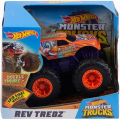 Hot Wheels Monster Truck 1:43 Rev Tredz Double Trouble