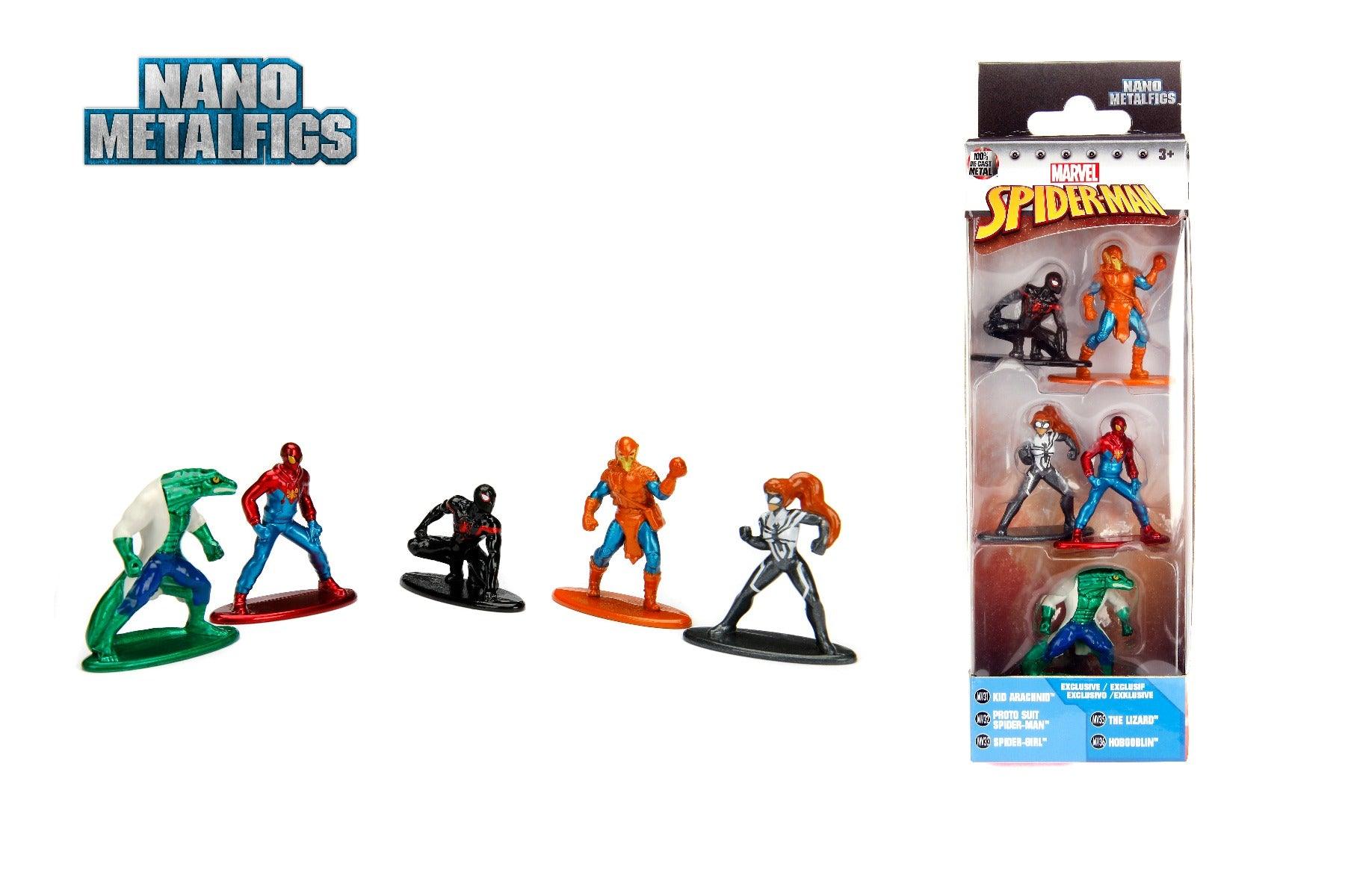 Jada Toys Diecast Nano Metalfigs Action Figure Marvel 1.65 inch (Pack of 5)