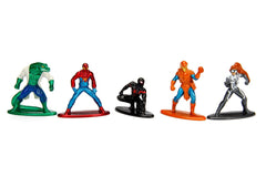 Jada Toys Diecast Nano Metalfigs Action Figure Marvel 1.65 inch (Pack of 5)