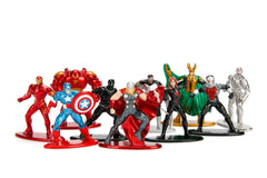 Jada Toys Diecast Nano Metalfigs Marvel Action Figures - 1.65 inch (Pack of 10)
