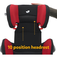 Joie Elevate Baby Car Seat Rio Red - Car Seat for Baby with Grow Together Headrest & 5 Point Harness For Ages 9-12 Years
