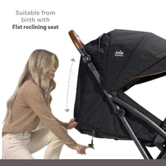 Joie Tourist 3 in 1 Baby Pram with Height Adjustable Seat & Rain Cover - Baby Stroller for Ages 0-3 Years