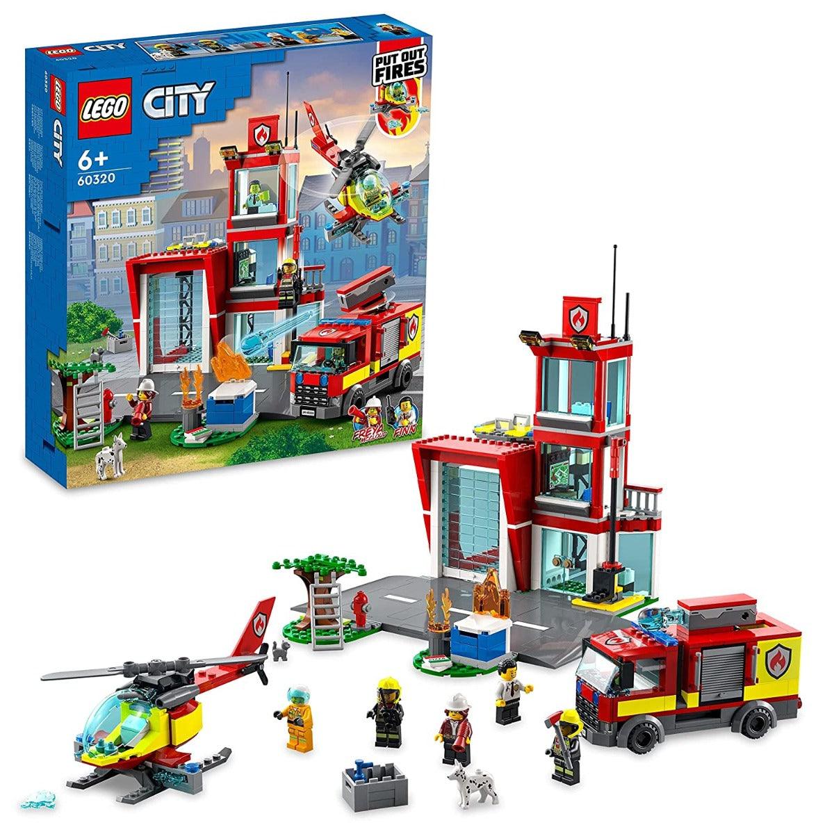 LEGO City Fire Station Building Kit for Ages 6+