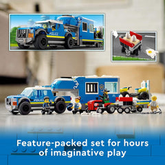LEGO City Police Mobile Command Truck Building Kit for Ages 6+