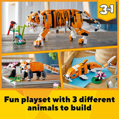 LEGO Creator 3in1 Majestic Tiger Building Kit for Ages 9+