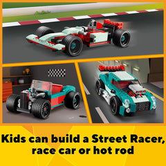 LEGO Creator 3in1 Street Racer Building Kit for Ages 7+