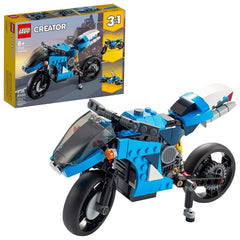 LEGO Creator 3In1 Superbike Toy Motorcycle Building Kit for Ages 8+