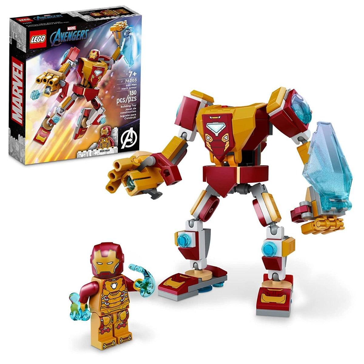 LEGO Marvel Iron Man Mech Armor Building Kit for Ages 7+