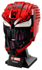 LEGO Marvel Spider-Man Carnage Helmet Collectible Building Kit for Ages 16+
