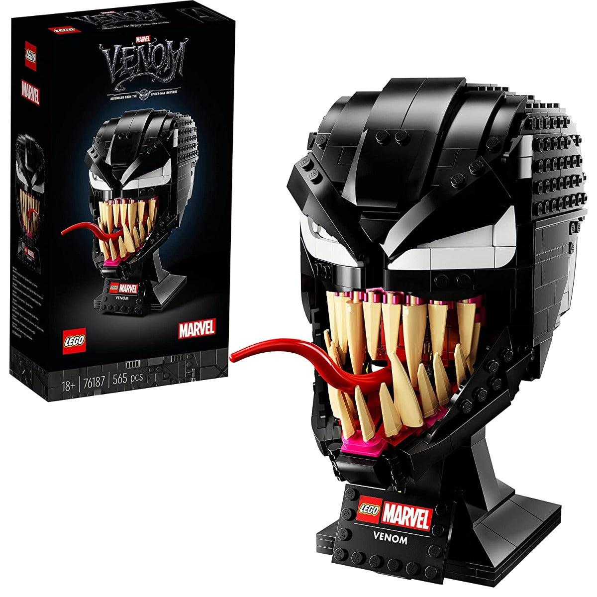 LEGO Marvel Spider-Man Venom Helmet Collectible Building Kit for Ages 16+