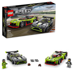 LEGO Speed Champions Aston Martin Valkyrie AMR Pro and Aston Martin Vantage GT3 Building Kit for Ages 9+