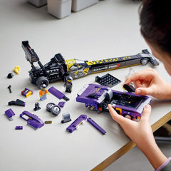 LEGO Speed Champions Mopar Dodge SRT Top Fuel Dragster & 1970 Dodge Challenger Building Kit for Ages 8+