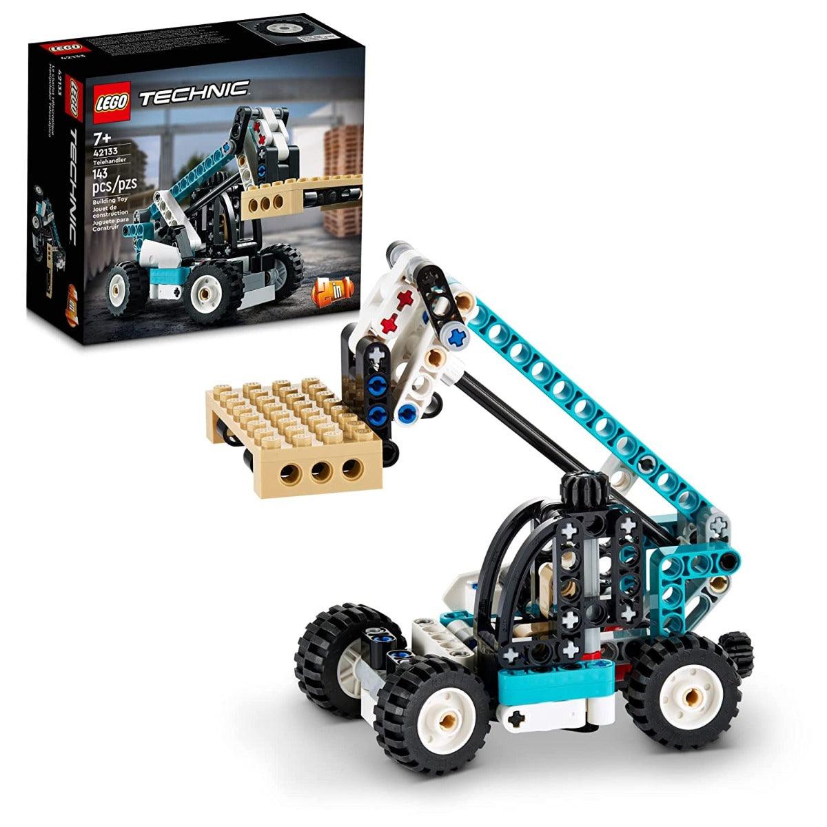 LEGO Technic 2in1 Telehandler Tow Truck Toy Building Kit for Ages 7+