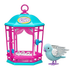 Little Live Pets S9 Bird With Cage - Snow Gleam