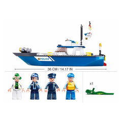 Sluban Land & Sea Police Building Blocks For Ages 6+